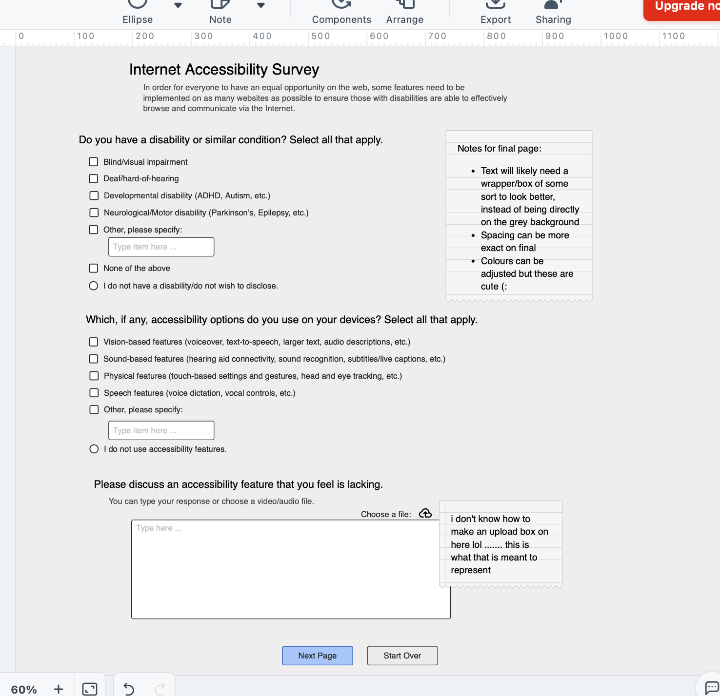 A screenshot of a wireframe for this form.